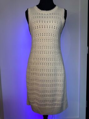 Sanctuary Free Spirit Mini Dress Light Oat/Black Size Small NWT